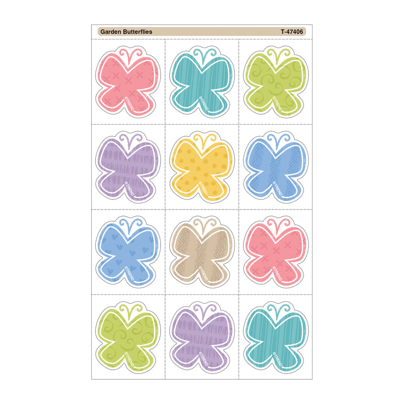 Garden Butterflies Tear & Share Stickers®, 60 Per Pack, 6 Packs