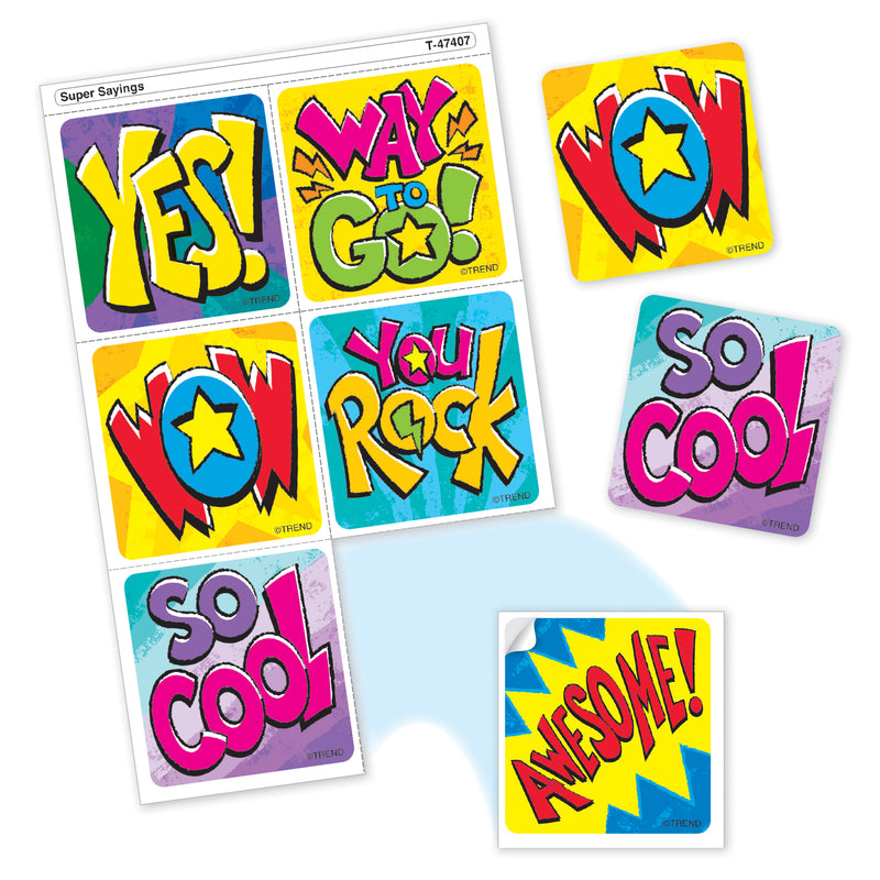 Super Sayings Stickers Tear & Share