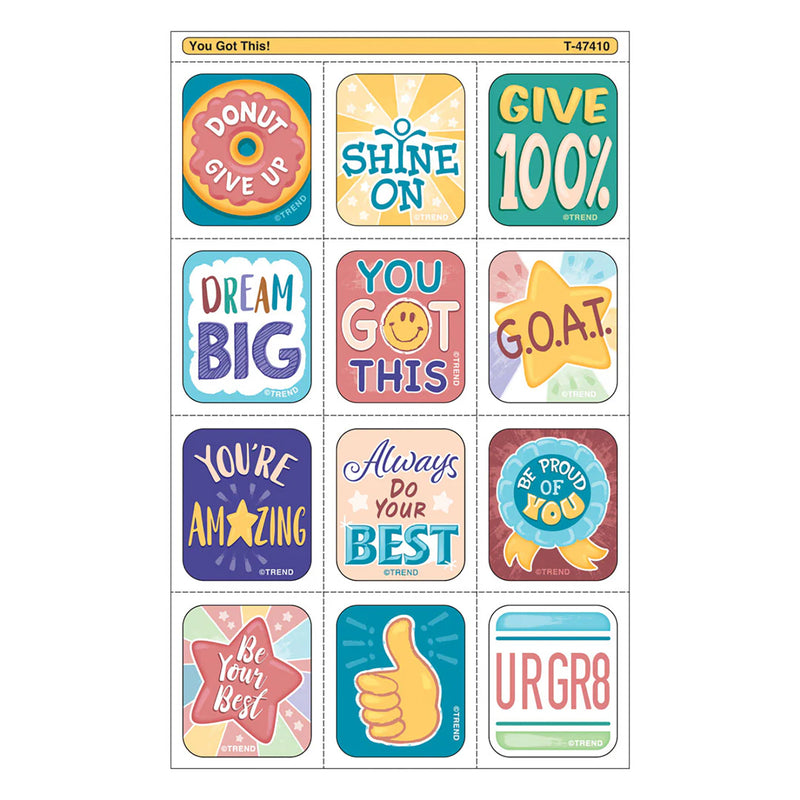 You Got This Tear & Share Stickers