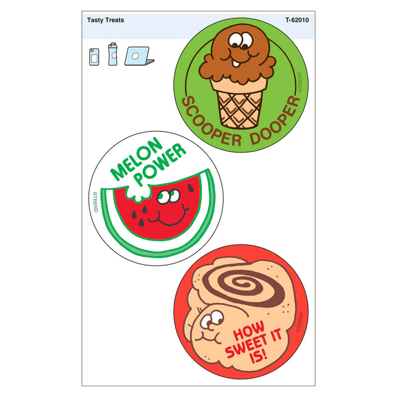 Tasty Treats Vinyl Stickers, 3 Per Pack, 6 Packs