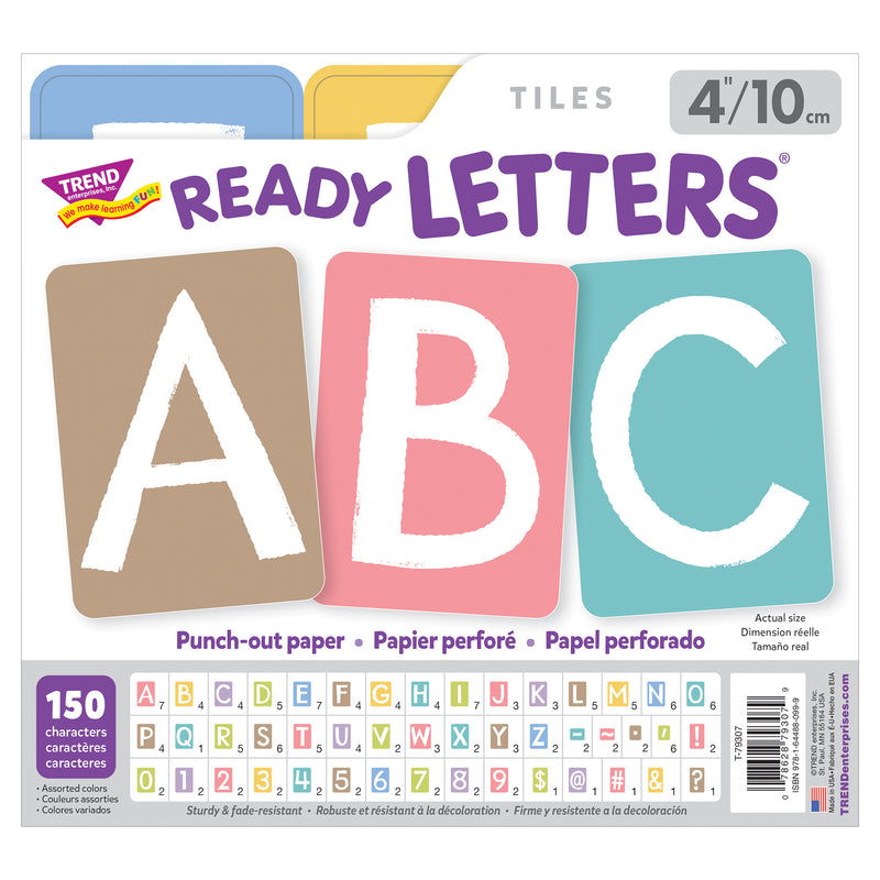 Garden Path 4in Tiles Uppercase Ready Letters