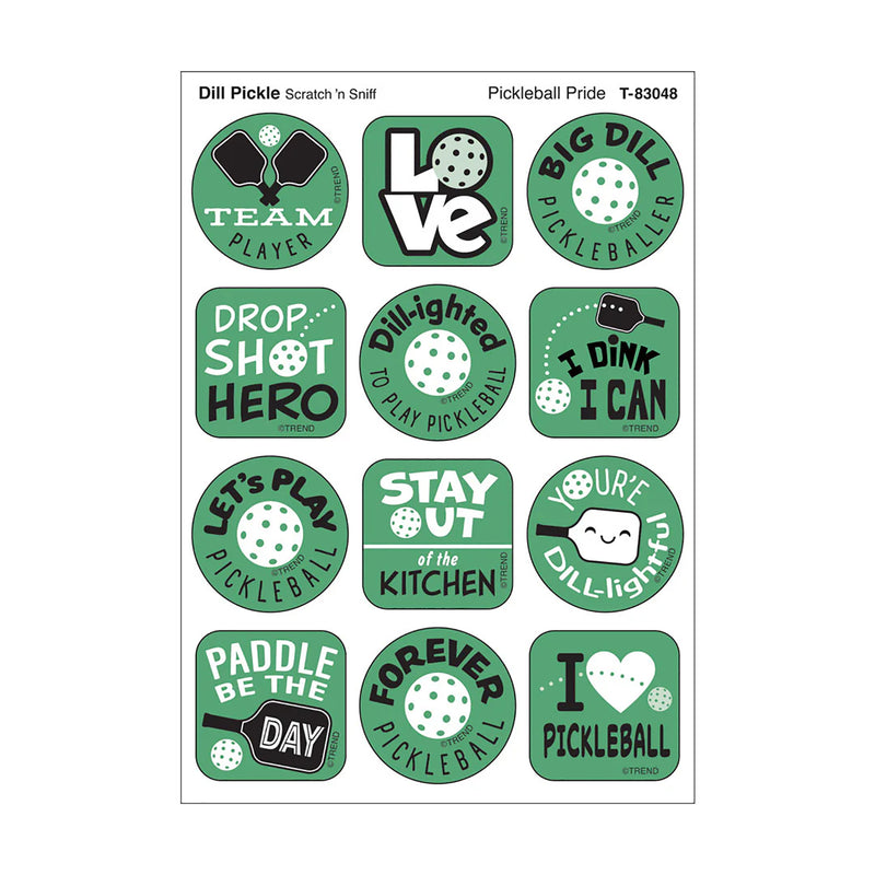 Stinky Stickers Pickleball Dill Scent