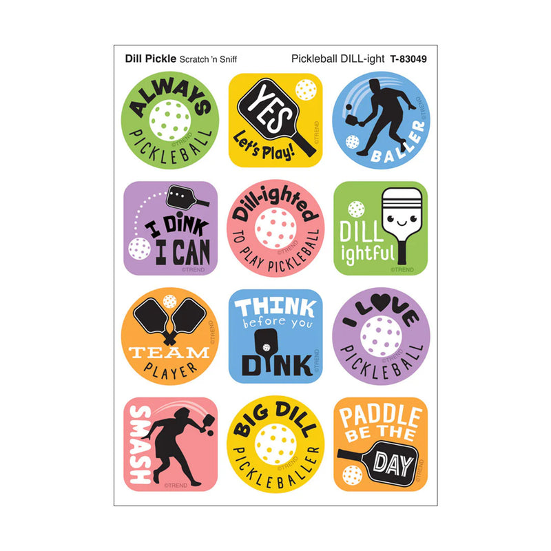 Stinky Stickers Pickleball Pride Dill Pickle Scent