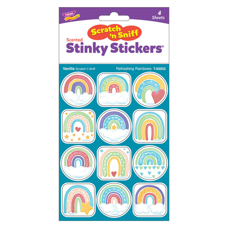 Stinky Stickers Rainbows Vanilla Scent