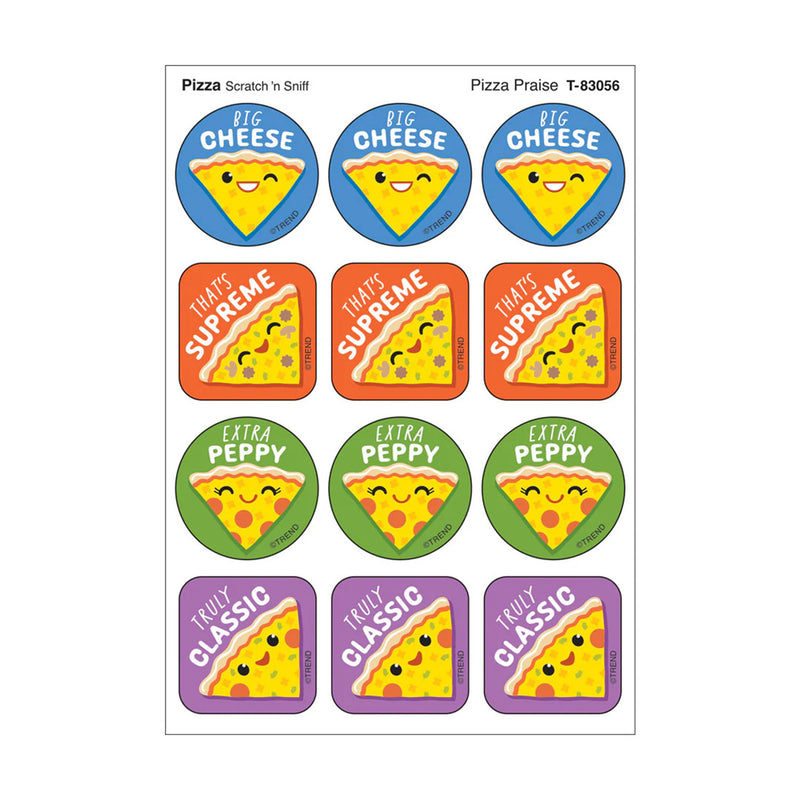Pizza Praise, Pizza Scent Scratch 'n Sniff Stinky Stickers®, 48 Per Pack, 6 Packs
