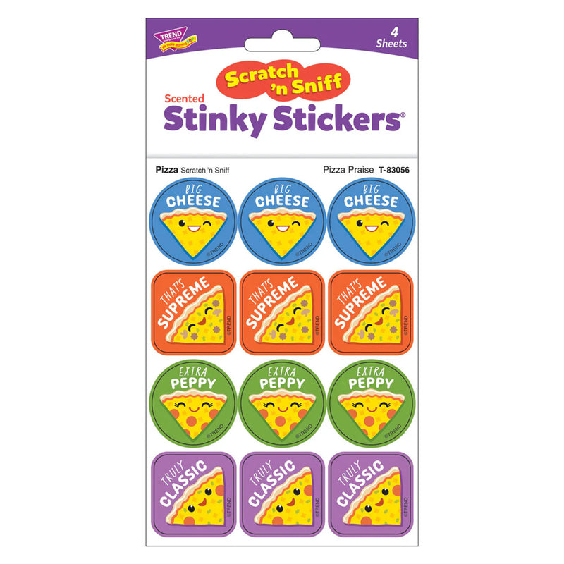 Pizza Praise, Pizza Scent Scratch 'n Sniff Stinky Stickers®, 48 Per Pack, 6 Packs