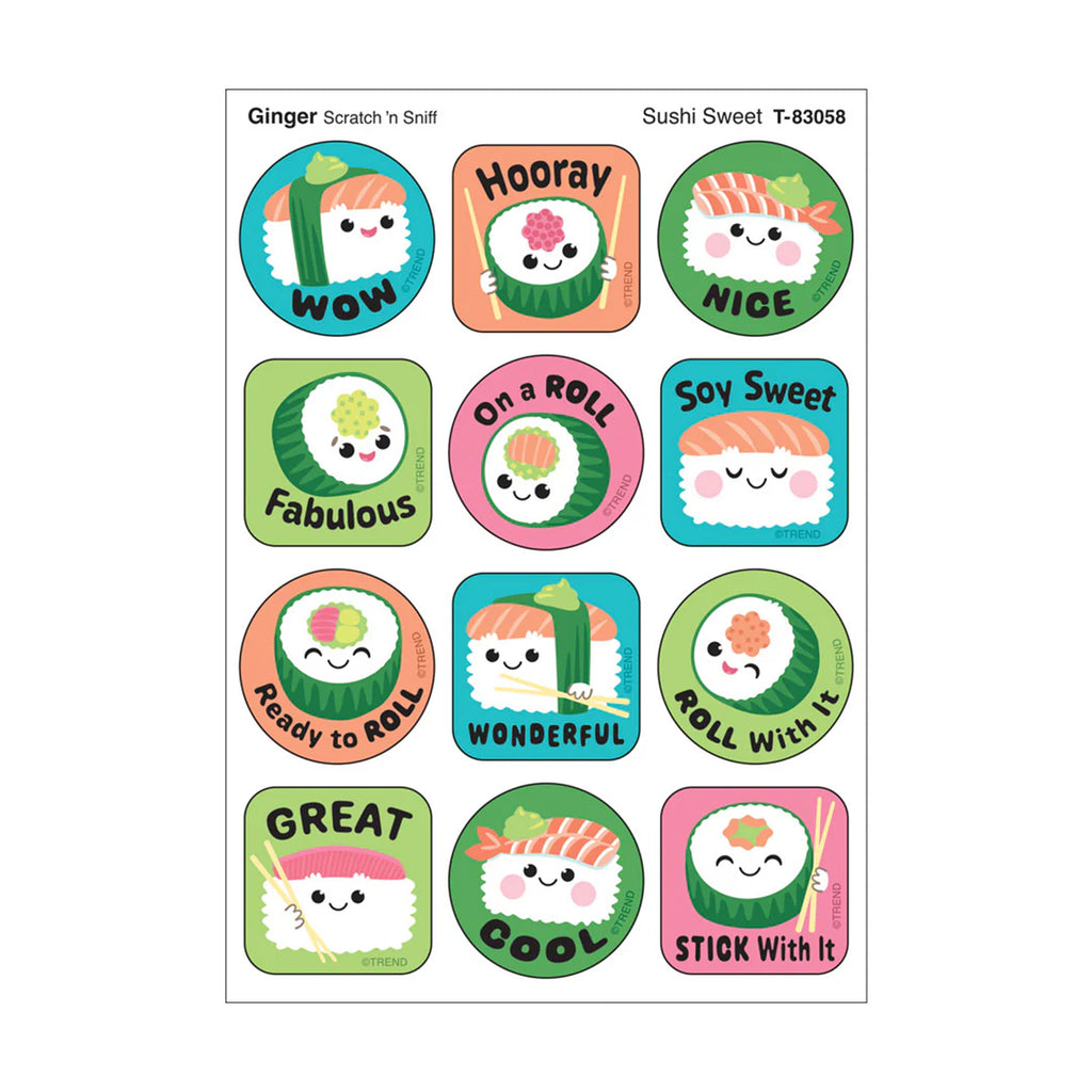 Stinky Stickers Ginger Scent Sushi Sweet