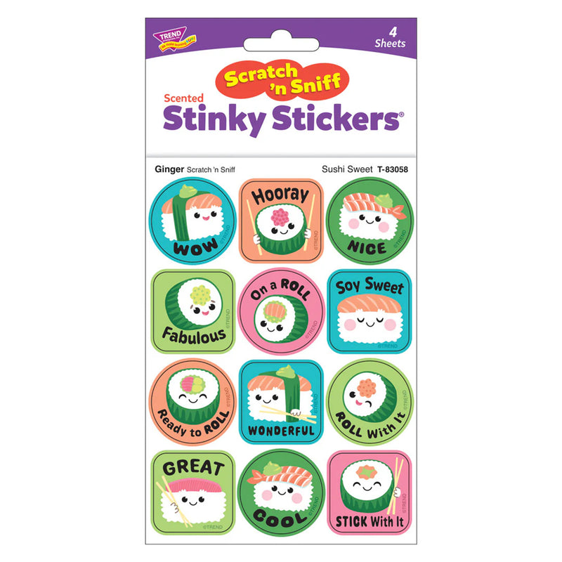 Stinky Stickers Ginger Scent Sushi Sweet