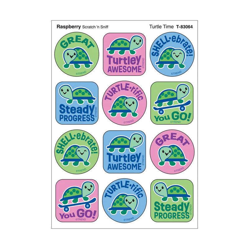 Stinky Stickers Raspberry Scent Turtle Time