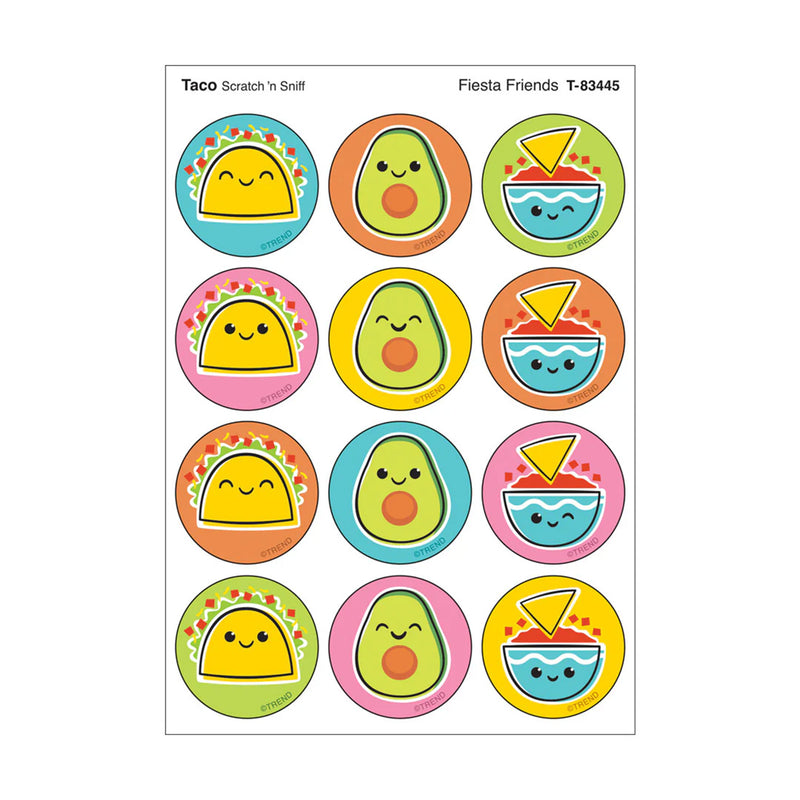 Fiesta Friends, Taco scent Scratch 'n Sniff Stinky Stickers®, 48 Per Pack, 6 Packs