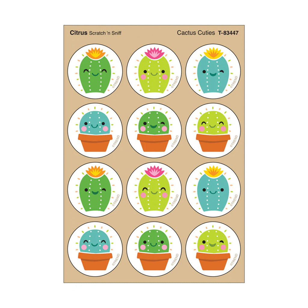 Stinky Stickers Citrus Scent Cactus Cuties