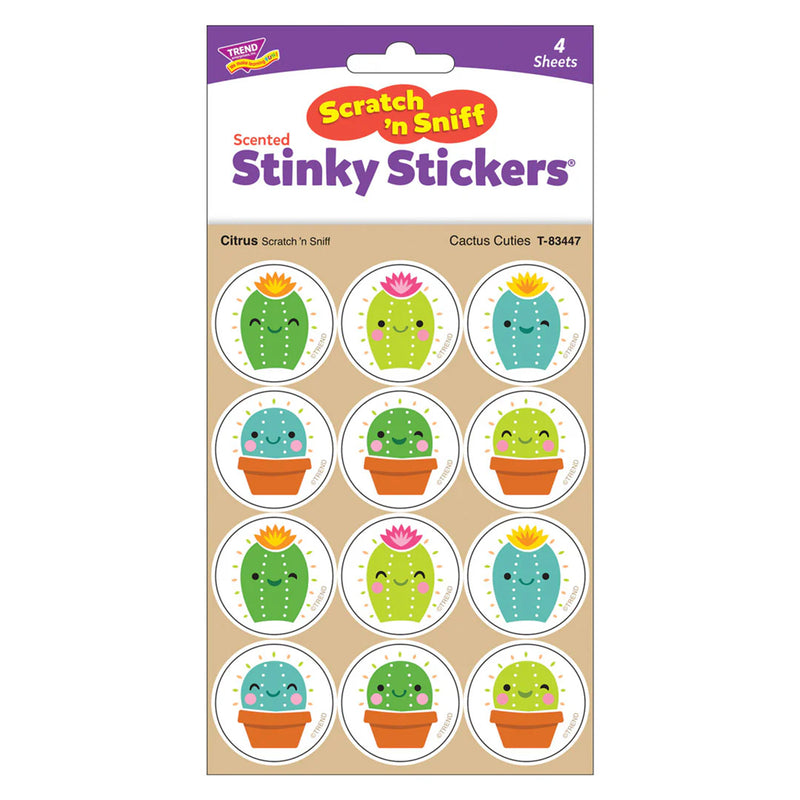 Stinky Stickers Citrus Scent Cactus Cuties