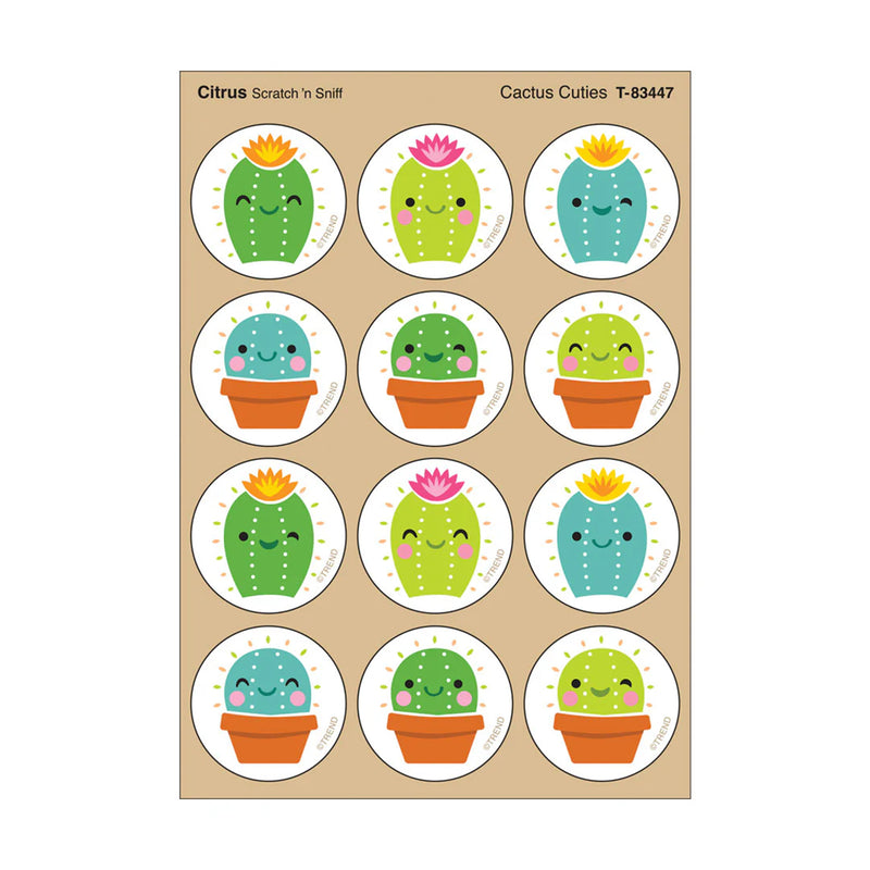 Stinky Stickers Citrus Scent Cactus Cuties