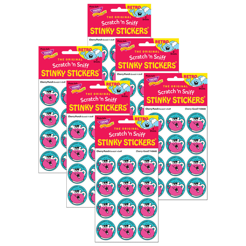 (6 Pk) Stickers 24ct Cherry Good Cherry Scent