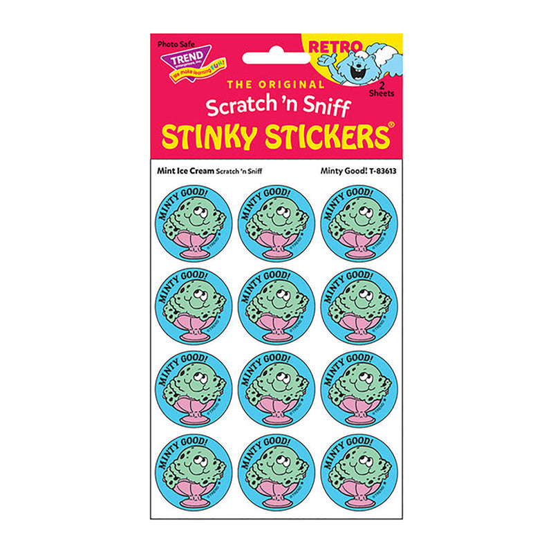 Stickers 24ct Minty Good Mint Ice Cream Scent