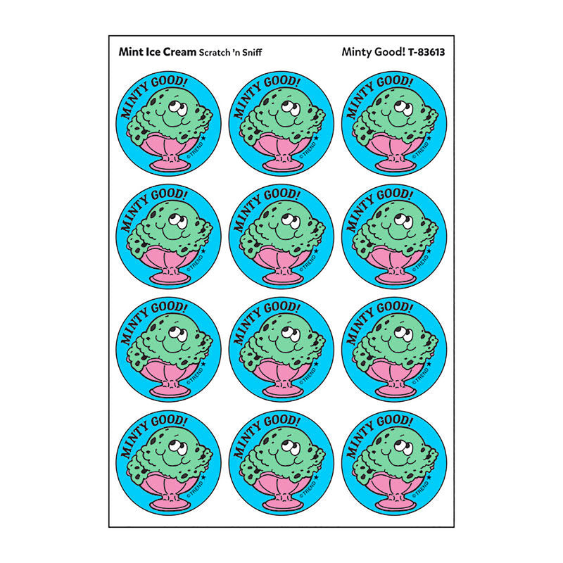 Stickers 24ct Minty Good Mint Ice Cream Scent