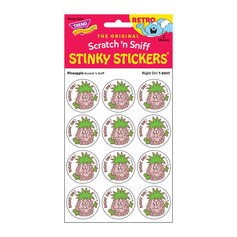 Stickers 24ct Right On Pineapple Scent