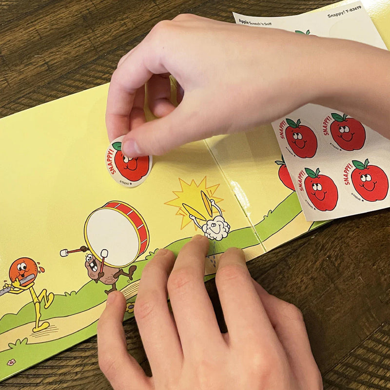 Stickers 24ct Snappy Apple Scent