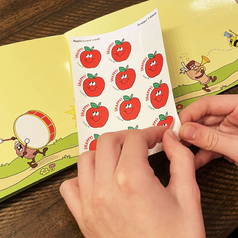 Stickers 24ct Snappy Apple Scent