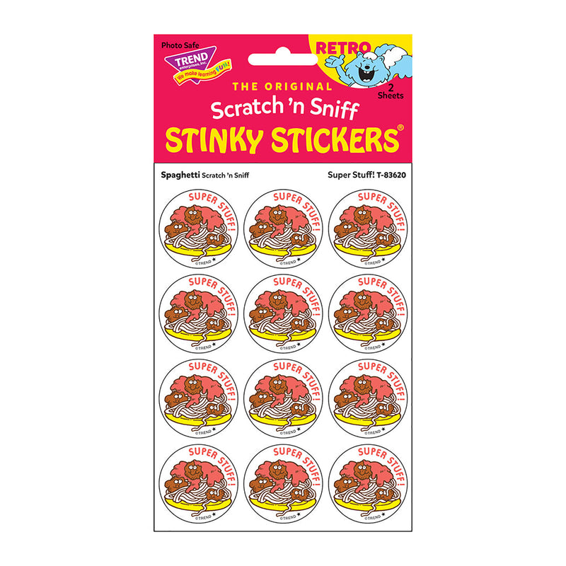 Stickers 24ct Super Stuff Spaghetti Scent