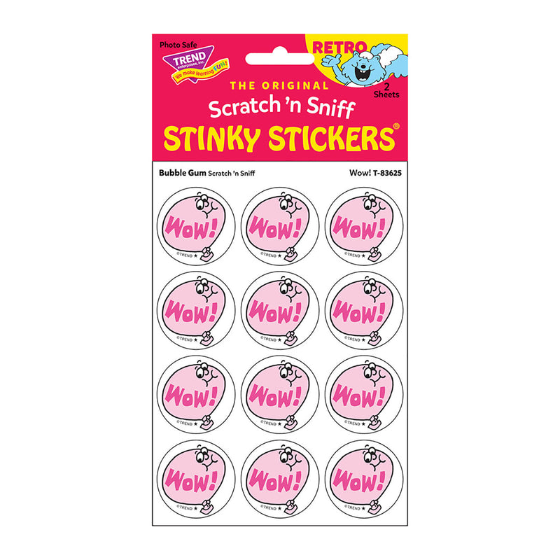 Stickers 24ct Wow Bubble Gum