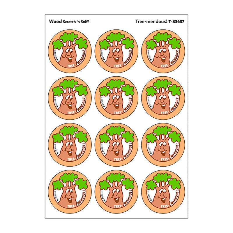 Stinky Stickers Tree-mendous Wood Scent