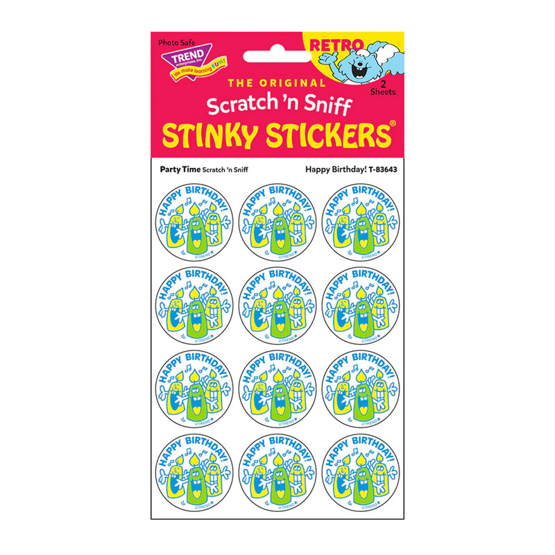 Stinky Stickers Happy Birthday Party Time Scent