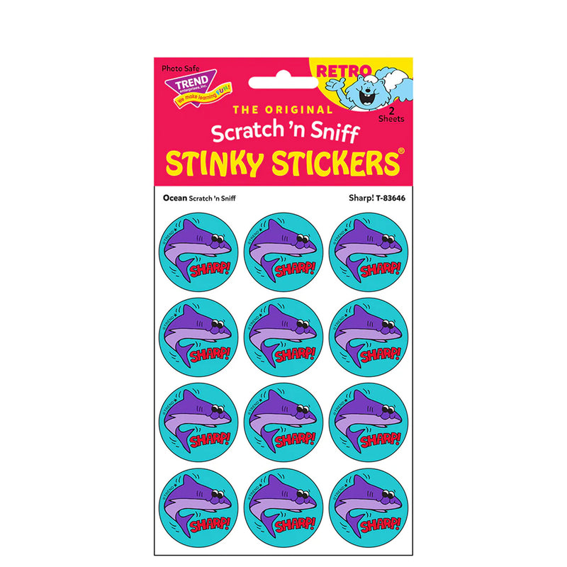 Stinky Stickers Sharp Ocean Scent