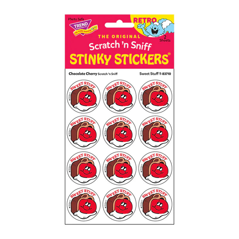 Stinky Stickers Chocolate Cherry Scent Sweet Stuff