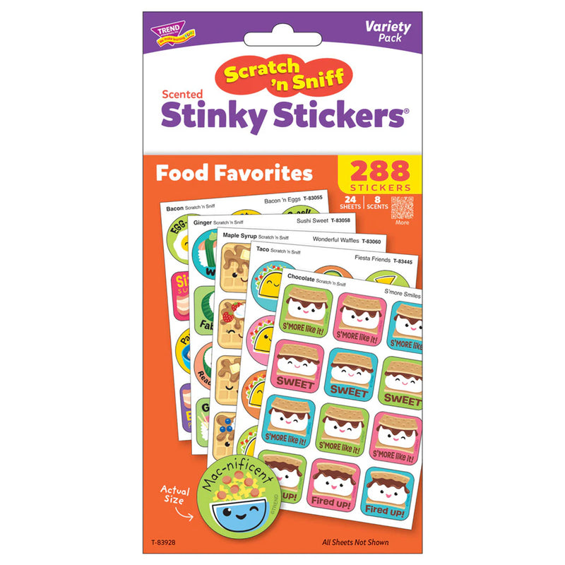 Food Favorites Scratch 'n Sniff Stinky Stickers® Variety Pack, Pack of 288