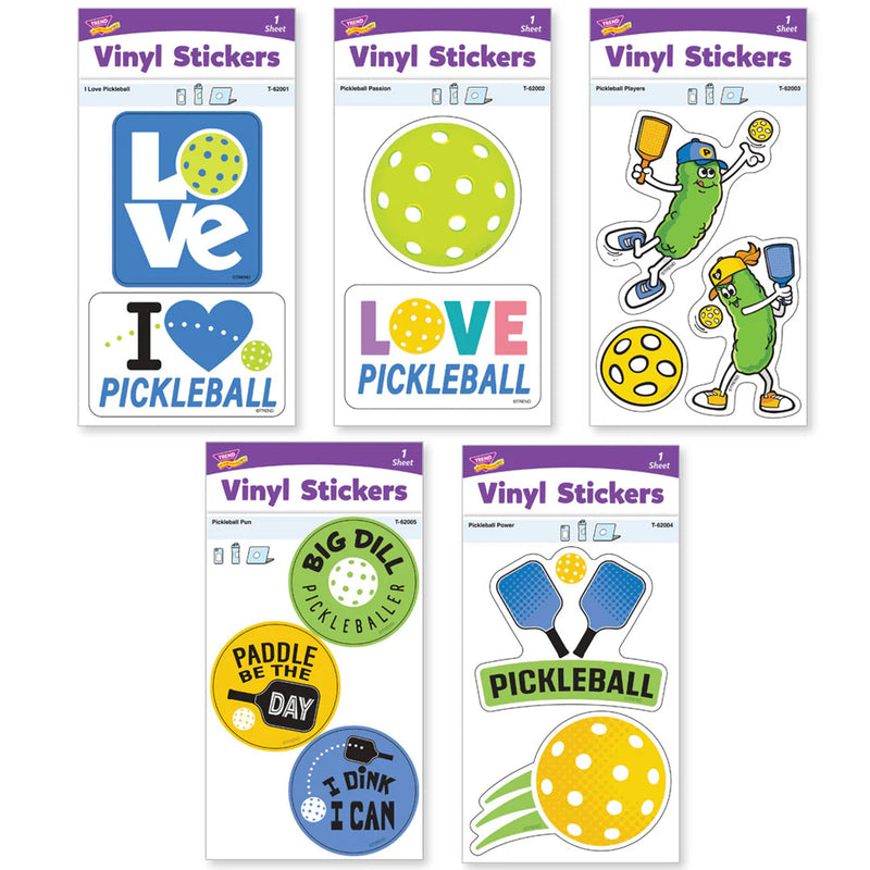 Pickleball Collection Playing Cards & Stickers Set