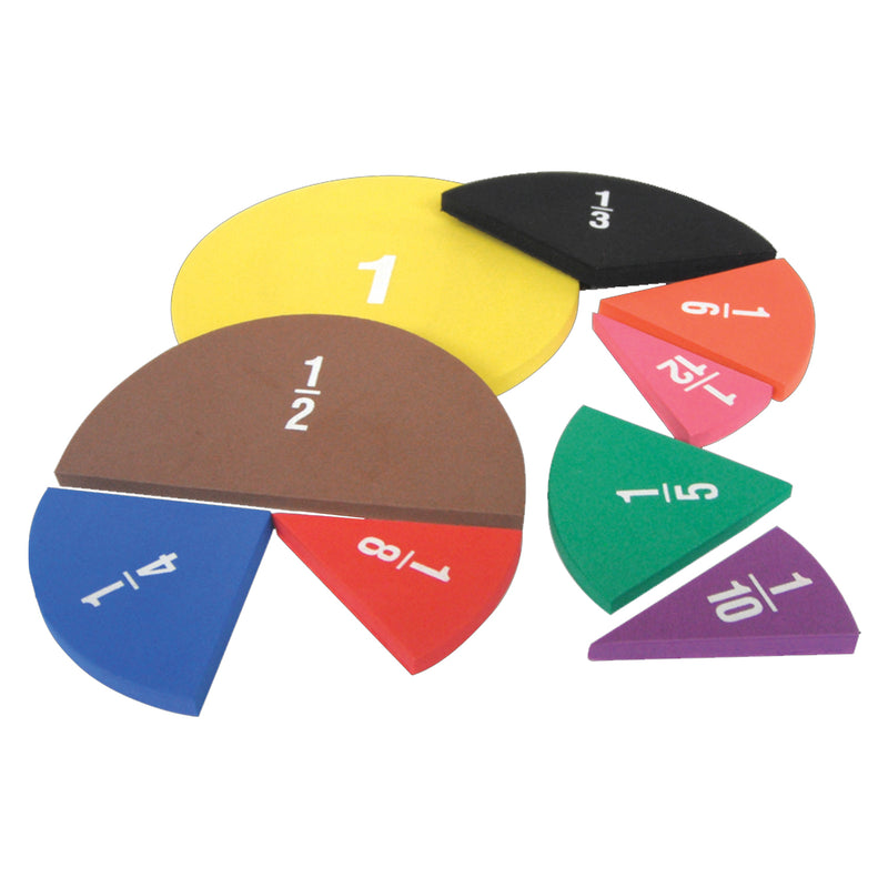 (3 Ea) Foam Fraction Circles
