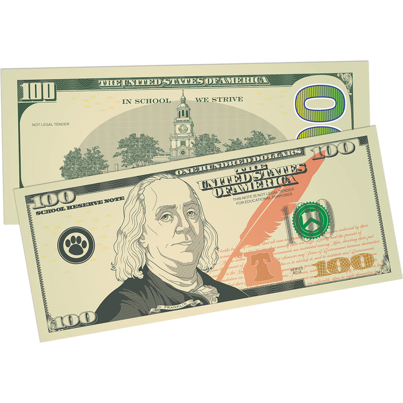 Play Money: Assorted Bills, 110 Per Pack, 6 Packs