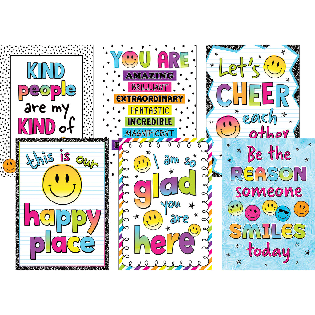 6ct Positive Poster Set Brights 4ever