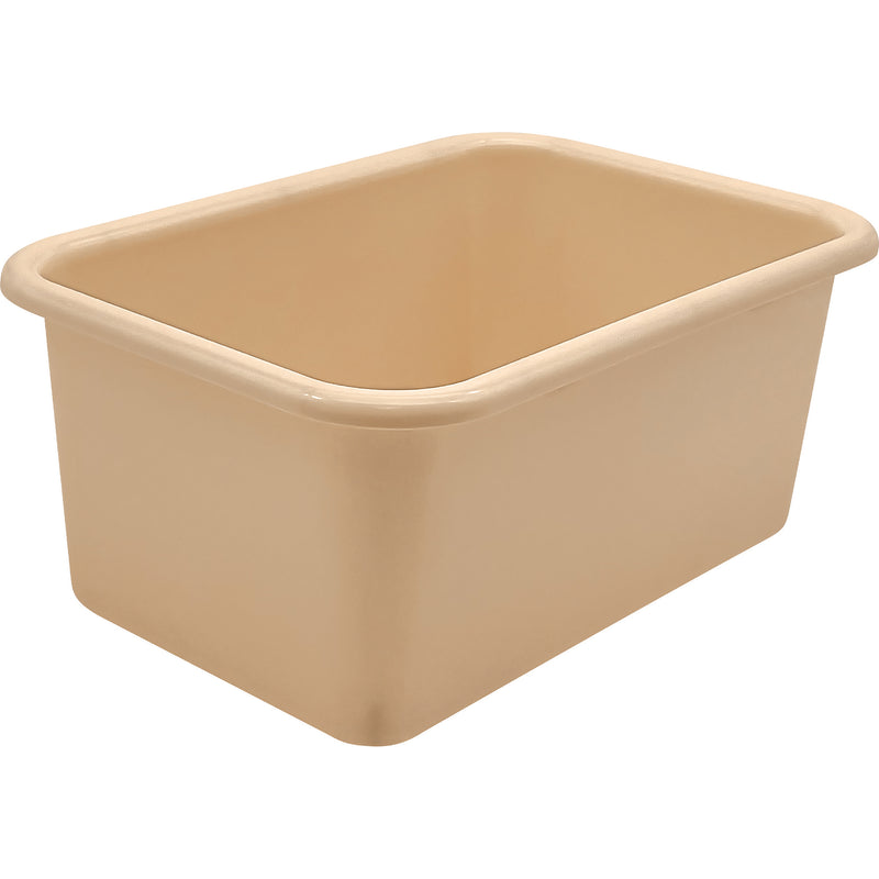 Light Brown Small Plastic Bin
