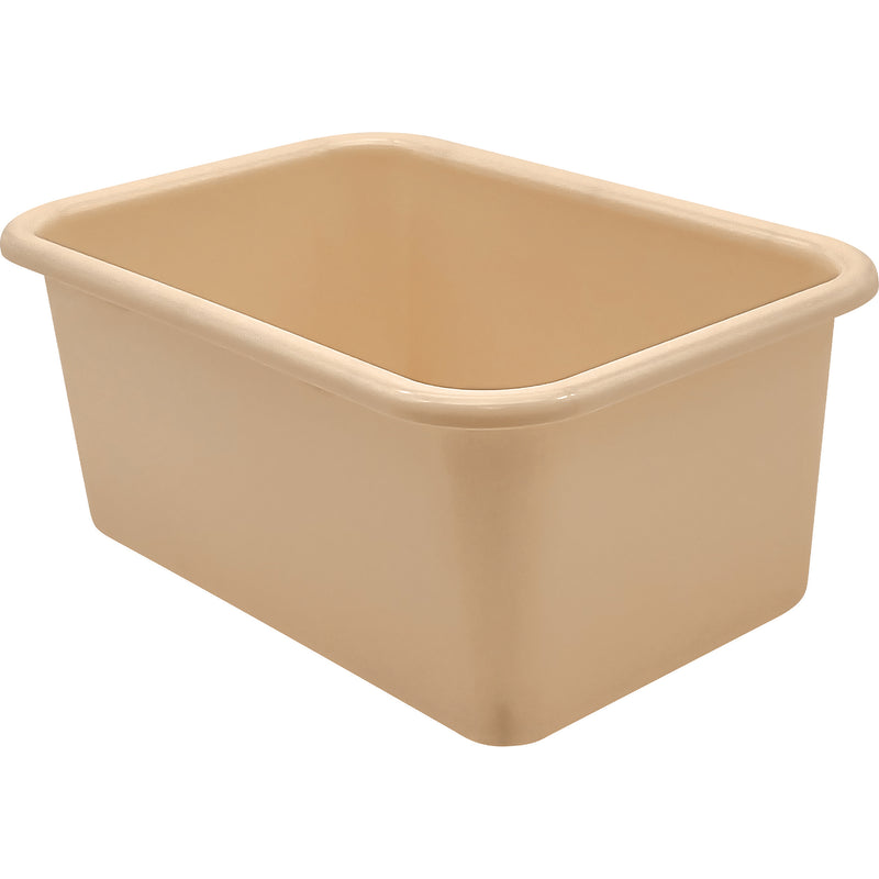 Light Brown Small Plastic Bin