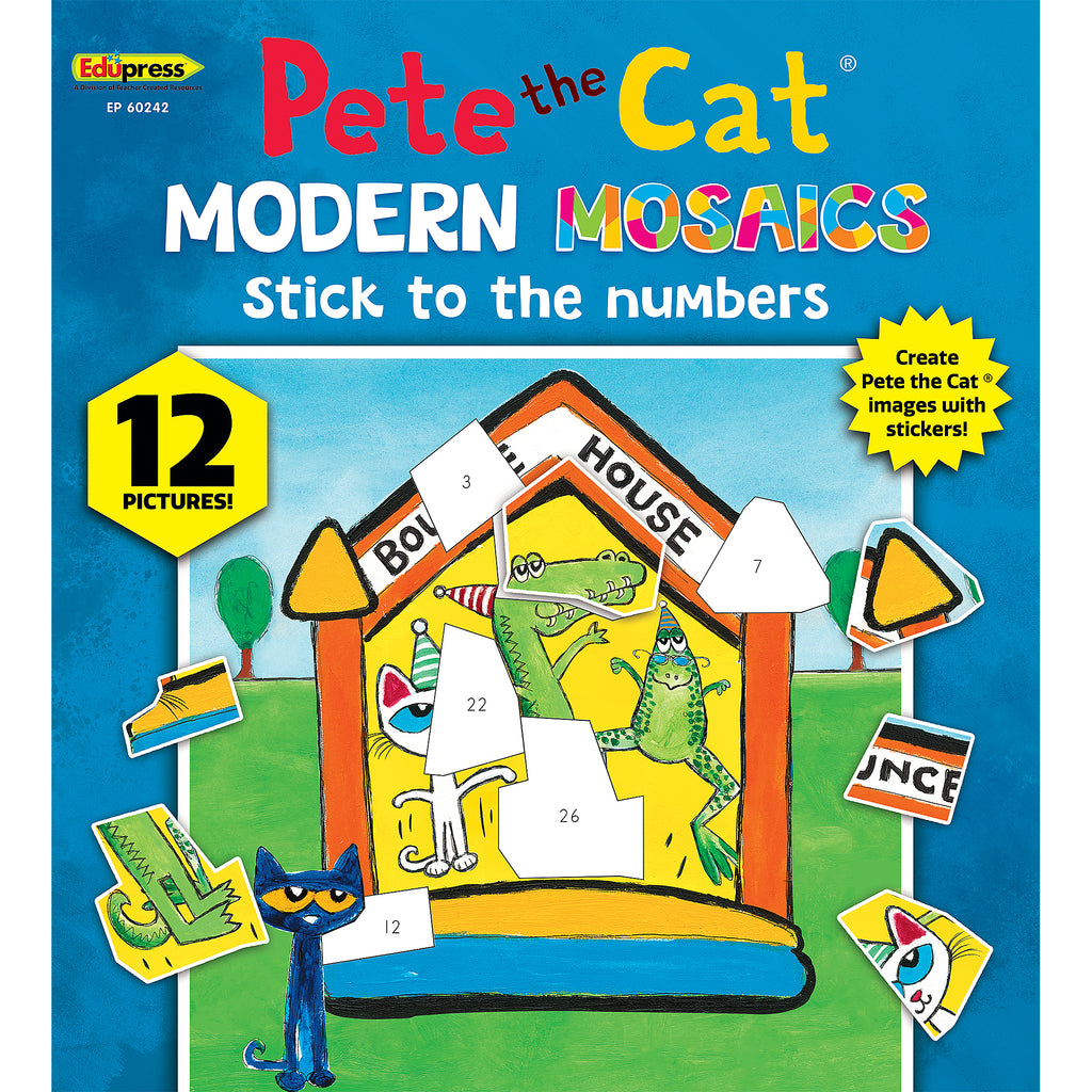 Pete The Cat Modern Mosaics Stick To The Numbers