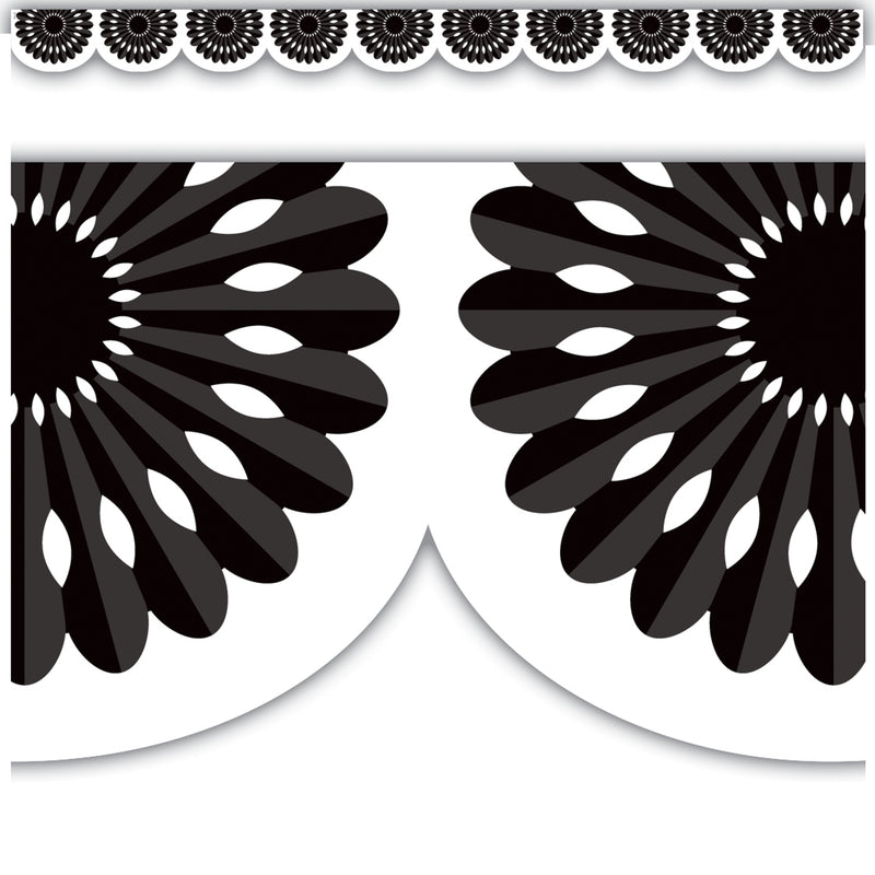 Black & White Fiesta Border Die-cut