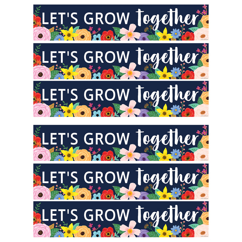 (6 Ea) Lets Grow Together Banner