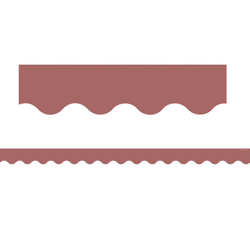 Deep Rose Scalloped Border Trim