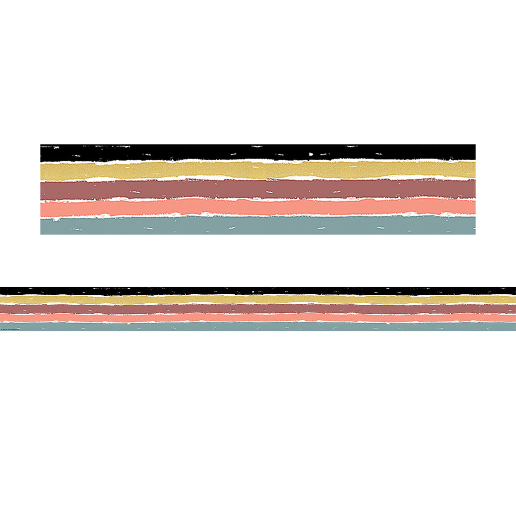 Wonderfully Wild Stripe Border Trim Straight