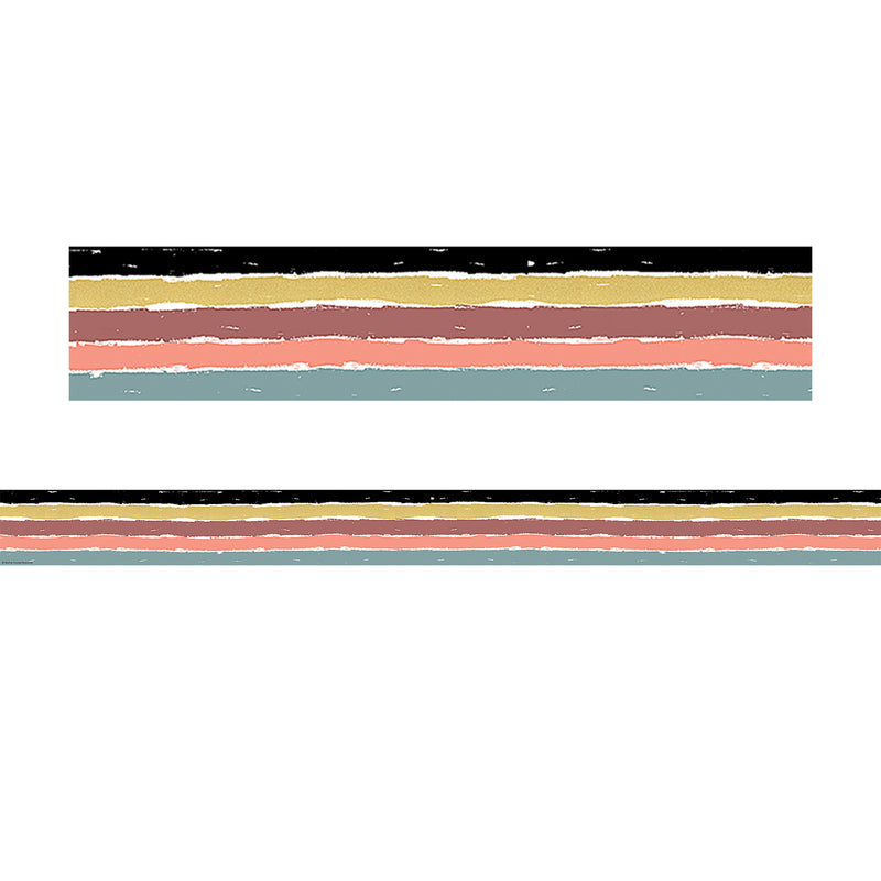 Wonderfully Wild Stripe Border Trim Straight