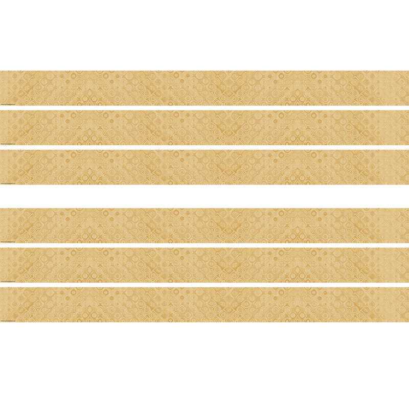 (6 Pk) Golden Textile Border Straight