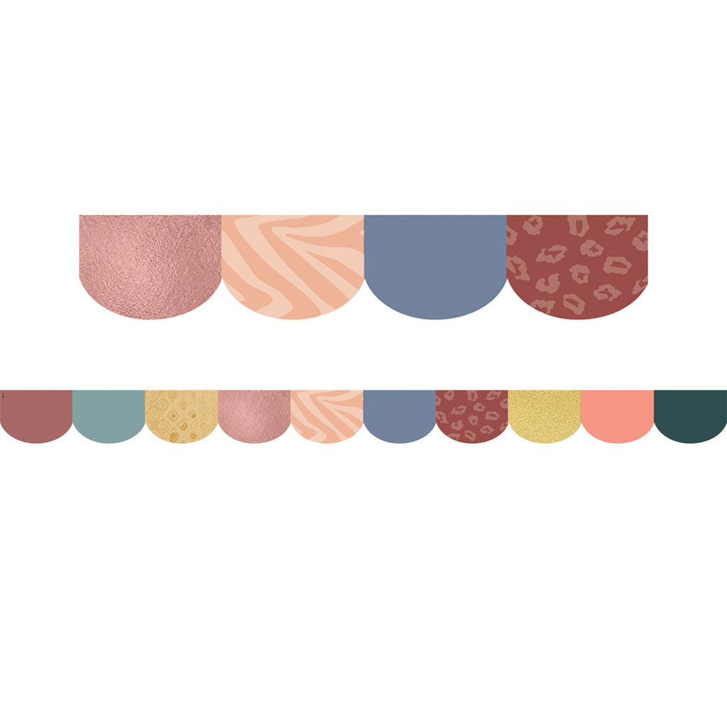 Wonderfully Wild Die Cut Border Scalloped