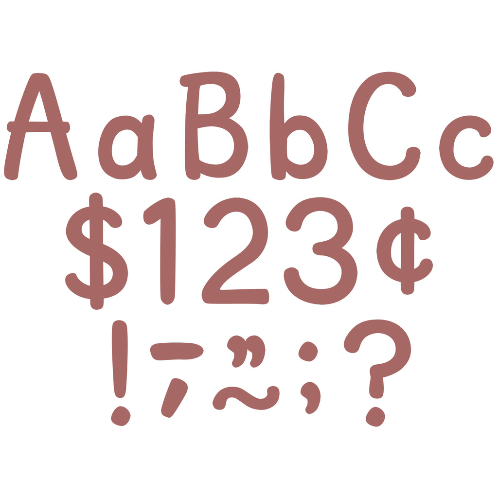 Deep Rose 4in Modern Letters Combo Classic Pack