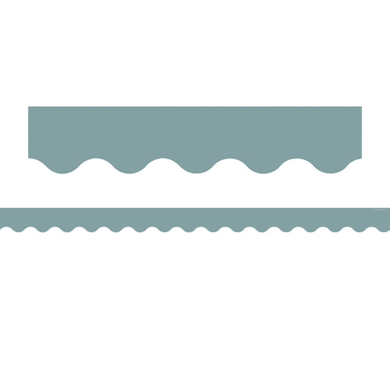 Stone Blue Scalloped Border Trim