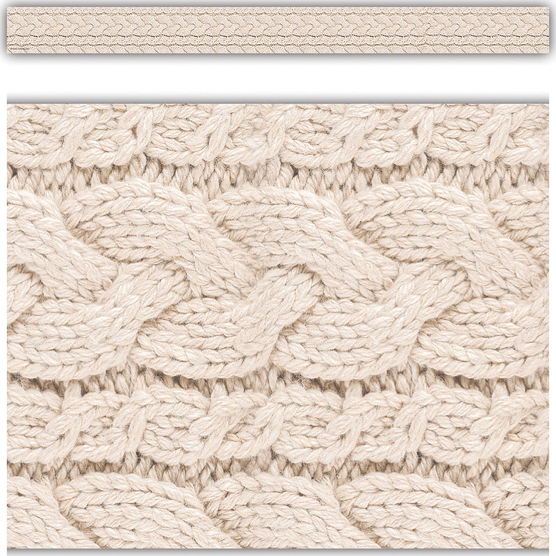 (6 Pk) Cable Knit Sweater Border Straight