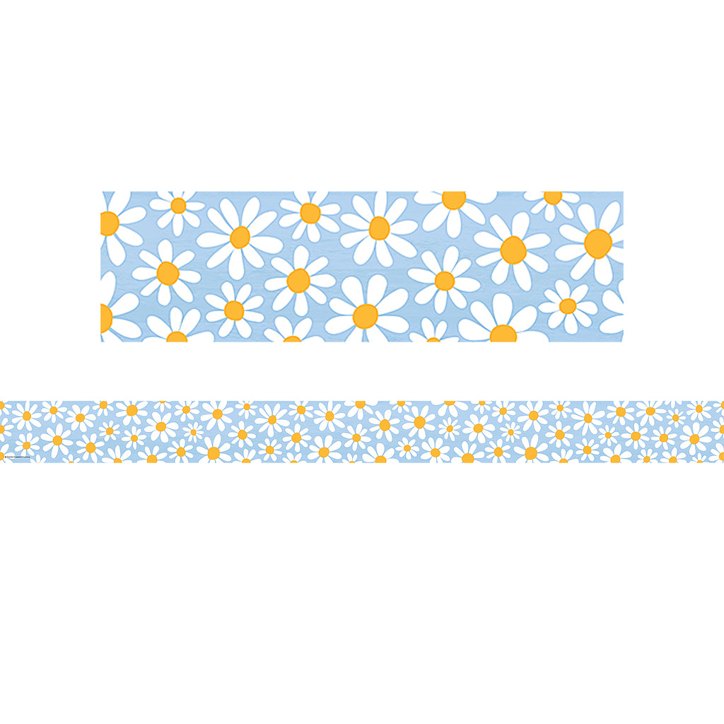 Daisies Straight Border Trim