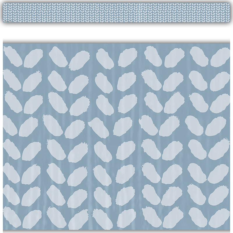 Class Cottage Blue Petals Trim Straight