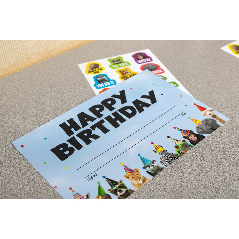 Happy Birthday Award Wild Animals